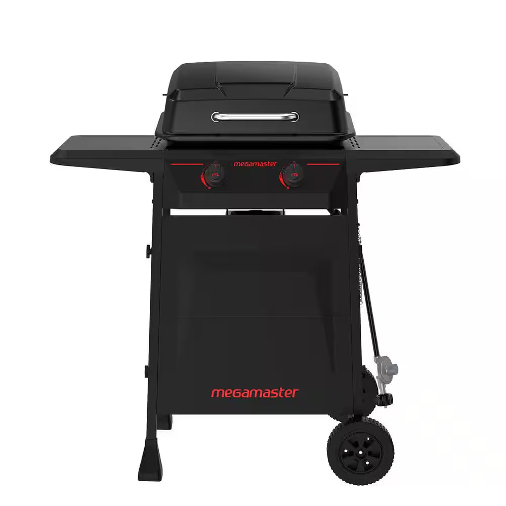 2-Burner Propane Gas Grill in Black