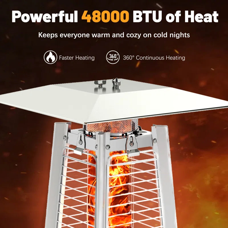 48000 BTU Propane Standing Patio Heater