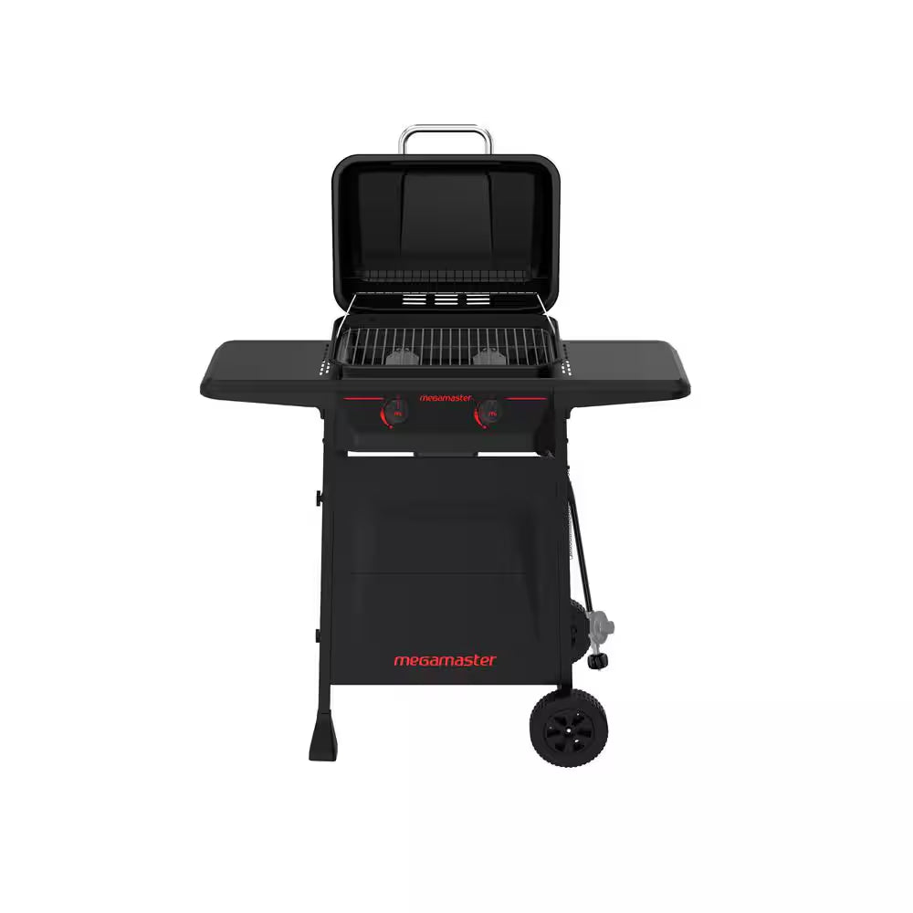 2-Burner Propane Gas Grill in Black