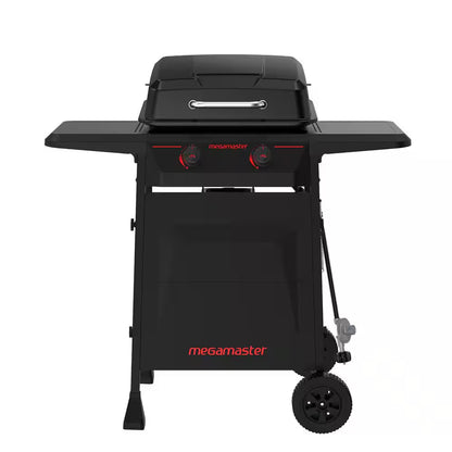 2-Burner Propane Gas Grill in Black