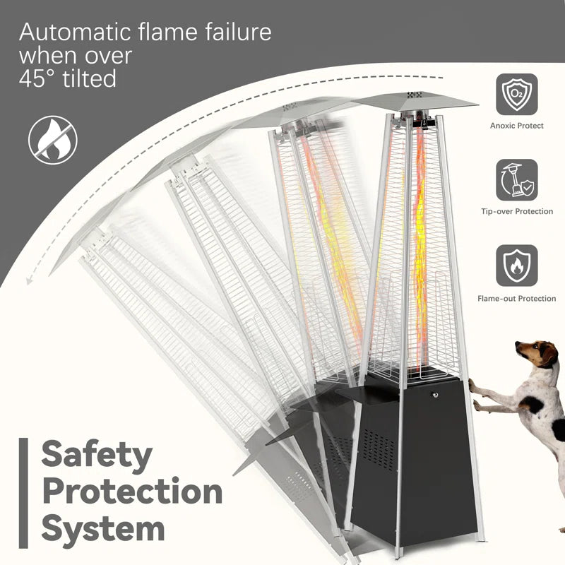 48000 BTU Propane Standing Patio Heater