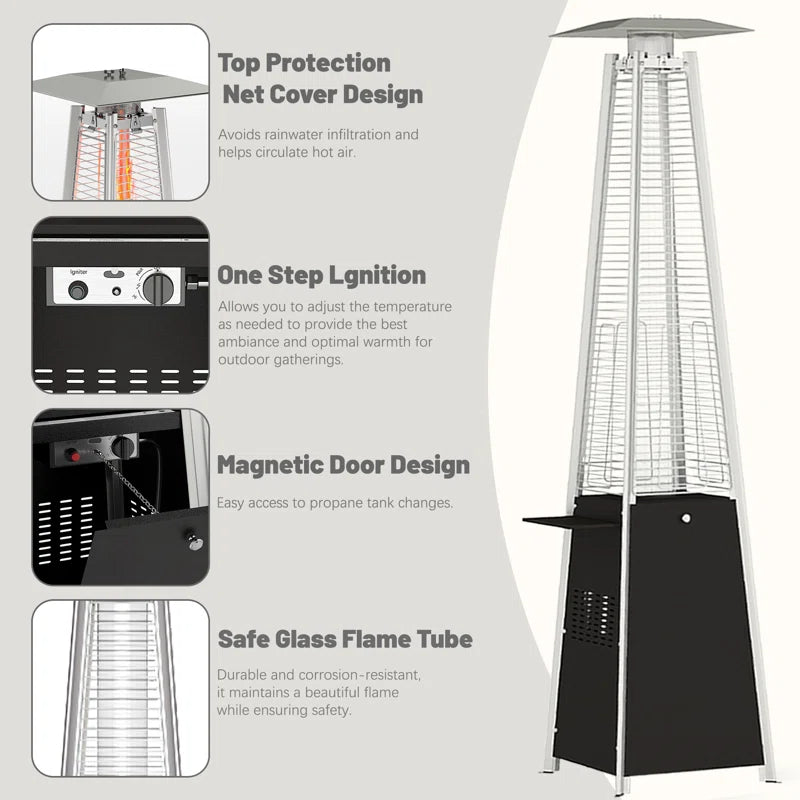 48000 BTU Propane Standing Patio Heater