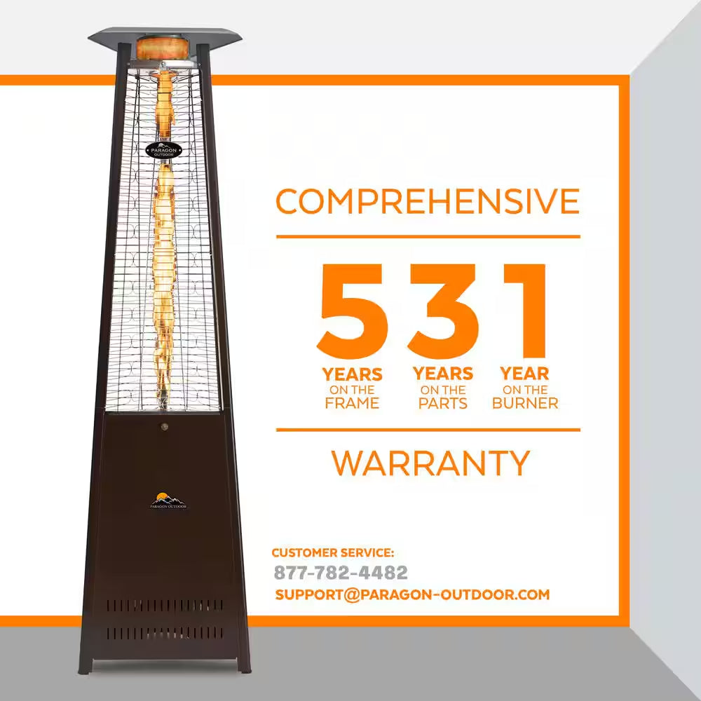 42,000 BTU Vesta Propane Tower Heater in Hammered Bronze