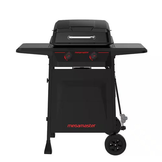 2-Burner Propane Gas Grill in Black