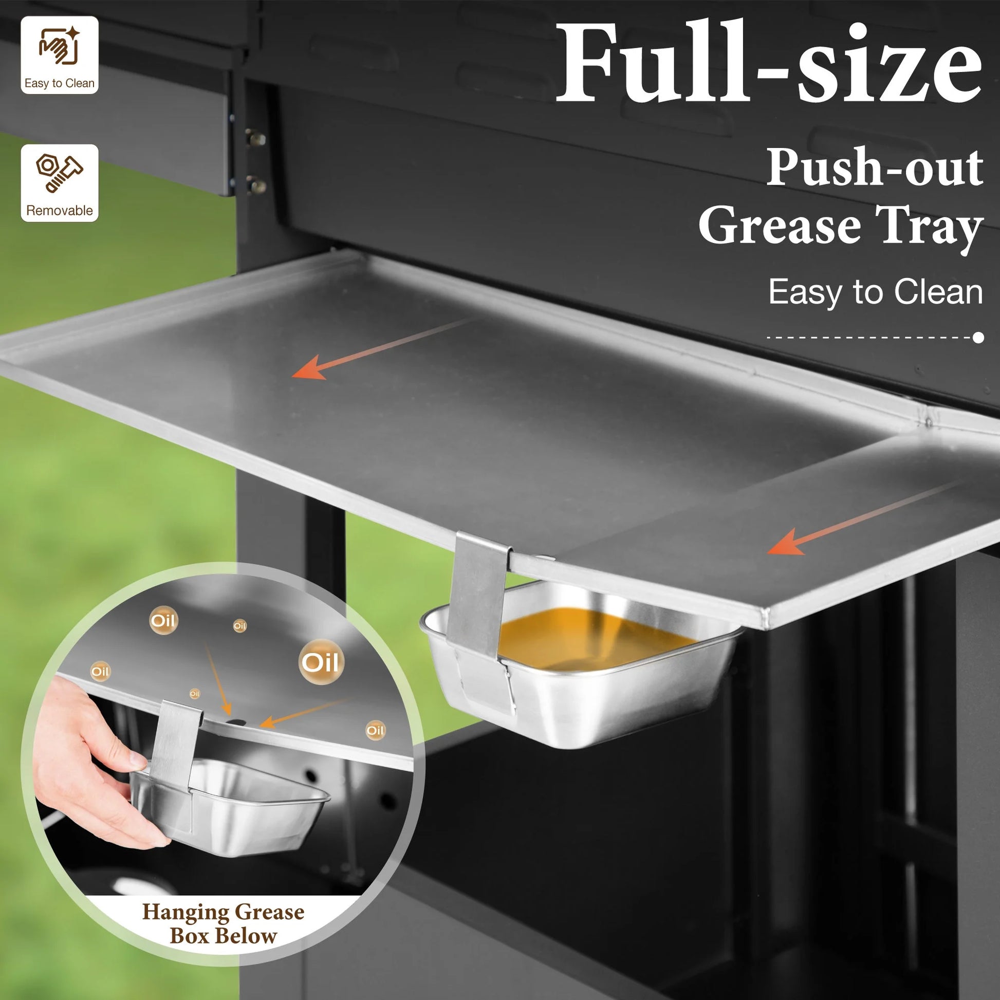 4 Burner Propane Gas Grill and Griddle Combo with Side Burner BBQ Grill - Black