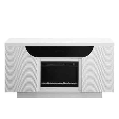 Alessia - Electric Fireplace With Multi Color LED And Flame Settings