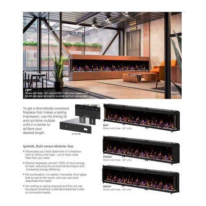 Dimplex IgniteXL Bold 74-Inch Deep Built-In Linear Electric Fireplace [XLF7417-XD] (SAK78959)