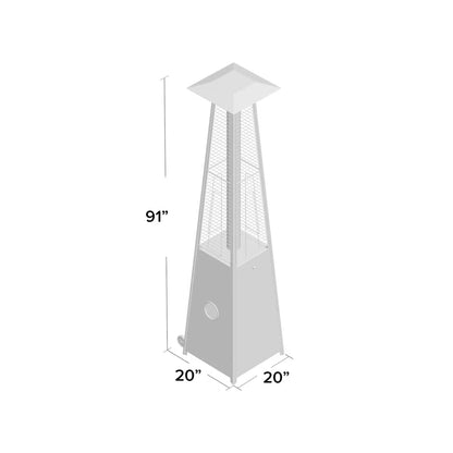 Kelcea 40000 Propane Standing Patio Heater