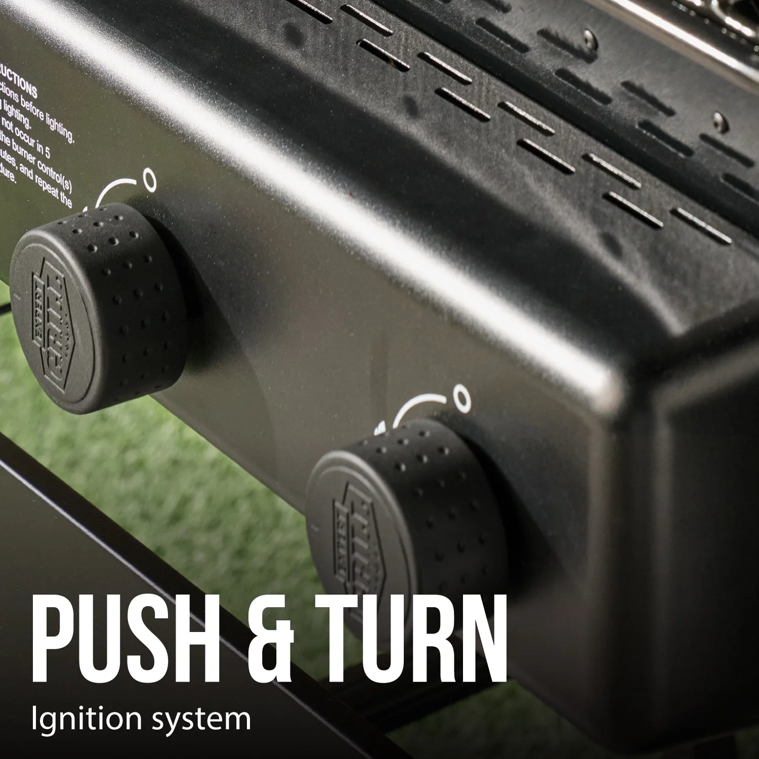 3-Burner Propane Gas Grill with Wheels and Side Shelves, Black