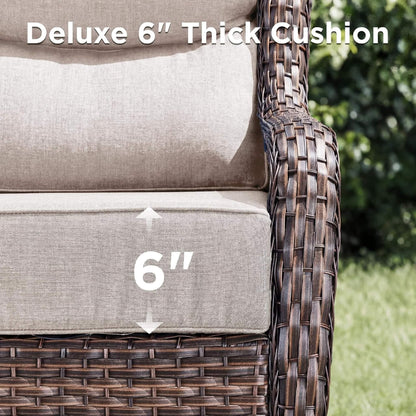 Alora Luxury 10-Piece All-Weather Outdoor Patio Furniture Set With Fire Pit Table (SAK39281)