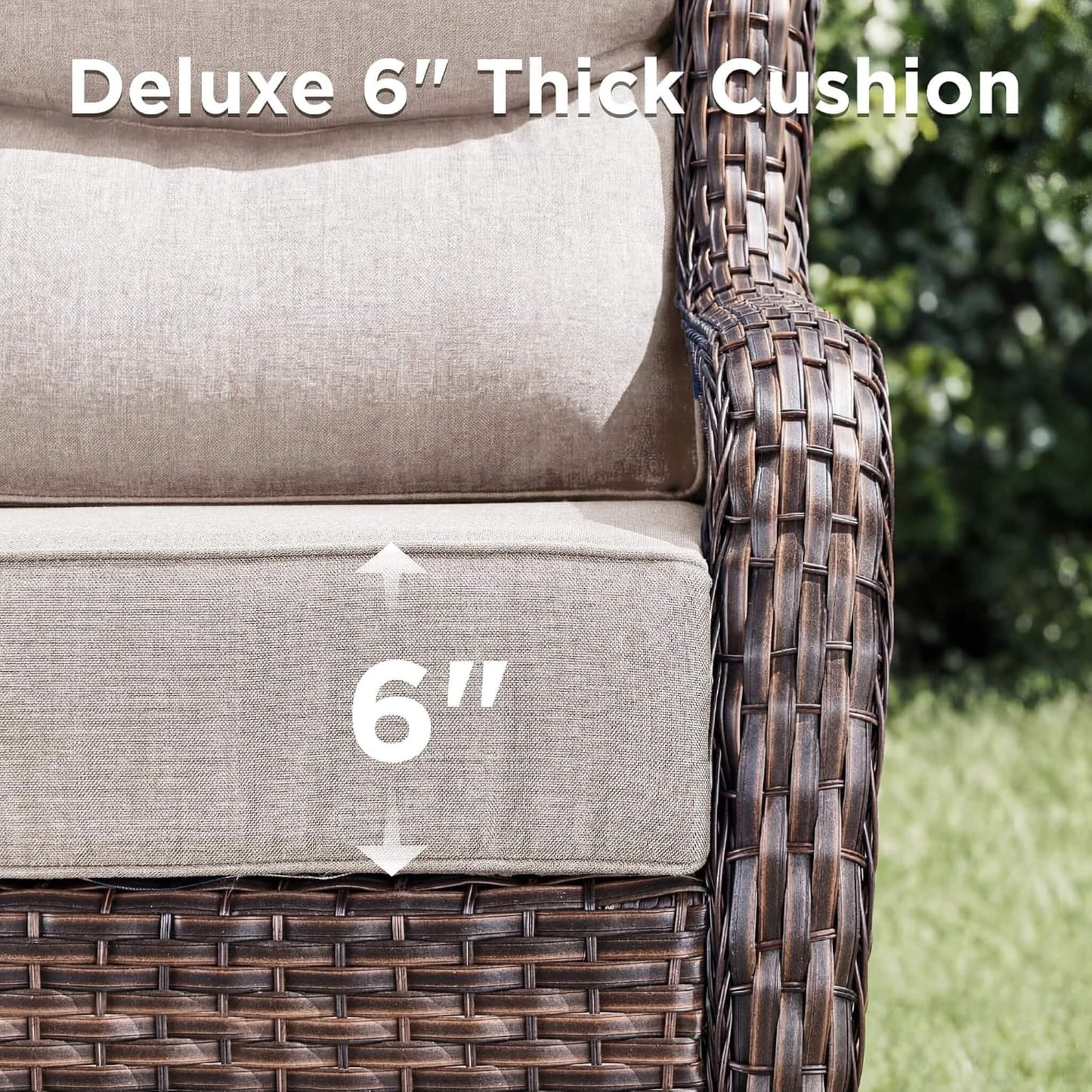 Alora Luxury 8-Piece All-Weather Patio Furniture Set With Fire Pit Table (SAK37512)