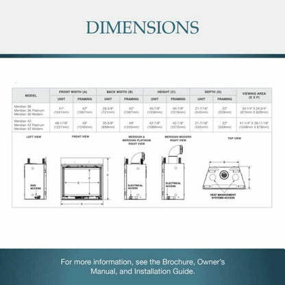 Majestic Meridian 42-Inch Natural Gas Fireplace [MER42N] (SAK43895)
