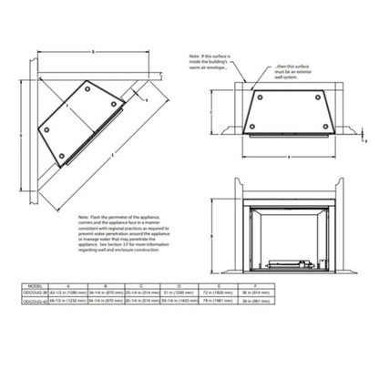 Majestic Courtyard 55K BTU 36-Inch Traditional Outdoor Natural Gas Fireplace (No Refractory) [ODCOUG-36NR] (SAK74218)