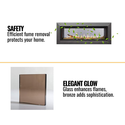 Majestic Echelon II 48-Inch See-Through Direct Vent Fireplace [ECHEL48STIN-C] (SAK69284)
