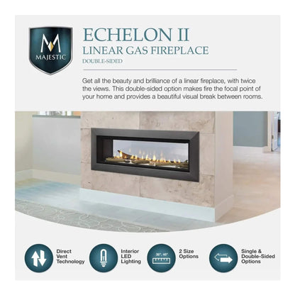Majestic Echelon II 48-Inch See-Through Direct Vent Fireplace [ECHEL48STIN-C] (SAK69284)