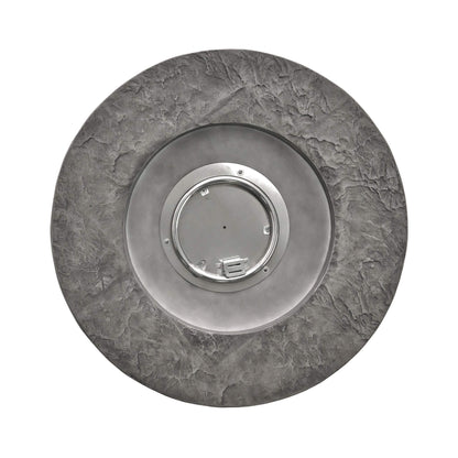Alora 32-Inch Transitional Outdoor Concrete Round Propane Fire Pit Table, Gray (SAK48268)